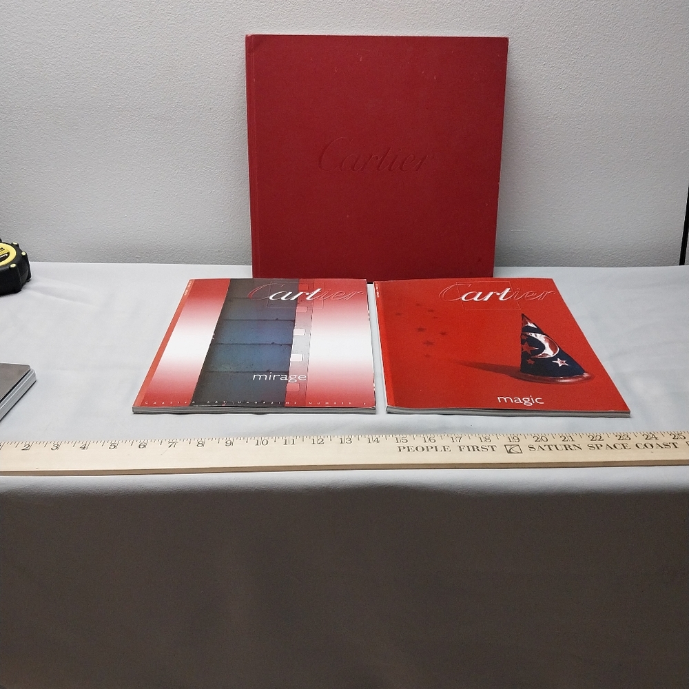 Cartier lot of 3 catalogs magazines book